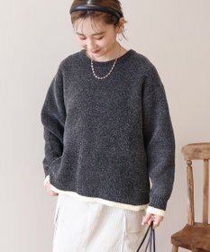 AMERICAN HOLIC バイカラーニットプルオーバー