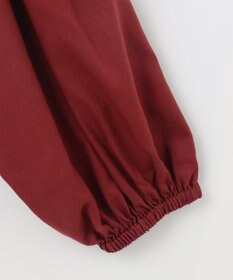 23区 【SLOW/一部店舗限定】テンセルコットンジョーゼット ギャザー ブラウス