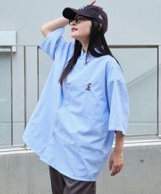 WEGO 【ユニセックス着用ITEM/MLサイズ展開】オックスフォードワンポイントシャツ（SS）