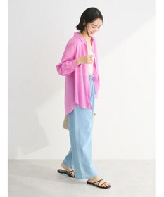 Green Parks インド綿 ボイルゆったりシャツ