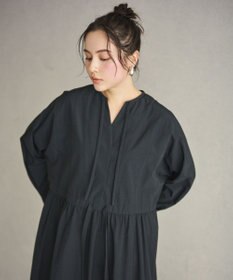 #Newans 【撥水加工/洗濯機可能】ドルマンスリーブドロストワンピース