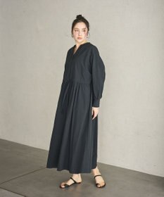 #Newans 【撥水加工/洗濯機可能】ドルマンスリーブドロストワンピース