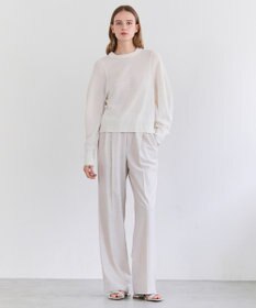 BEIGE， ARSENOPY / コットンドライタッチクルーネックニット