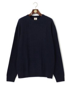 J.PRESS MEN 【KING SIZE】【Cash Lamb's Wool】ケーブルクルーネック ニット