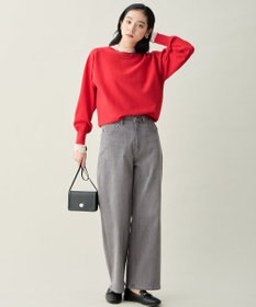 ANY スプリングカラーニットドルマンプルオーバー