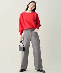 ANY スプリングカラーニットドルマンプルオーバー