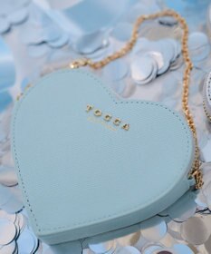 TOCCA 【八木アリサさん着用】WISH IN HEART CHARM POUCH チャームポーチ スカイブルー系