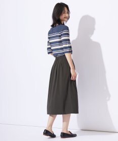 J.PRESS LADIES L 【洗える】レーヨンエリートストレッチ ボーダー ニット