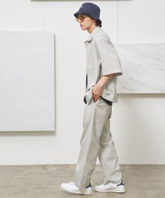 J.PRESS YORK STREET 【UNISEX】コットンリネンハーフスリーブシャツ ブルゾン