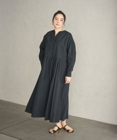 #Newans 【撥水加工/洗濯機可能】ドルマンスリーブドロストワンピース