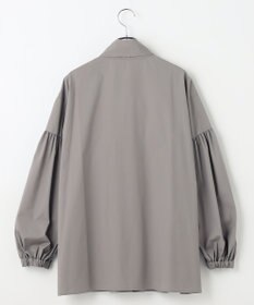 #Newans 【シワになりにくい/洗濯機可能/袖ゴム】ビッグリボンブラウス