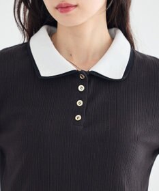 earth music&ecology ダブル衿ペプラムプルオーバー