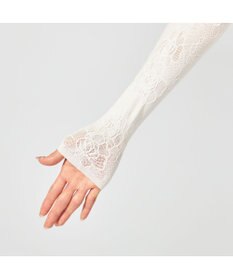 Chacott 【ノーソーイングニット】フラワーブーケプリントニットトップ