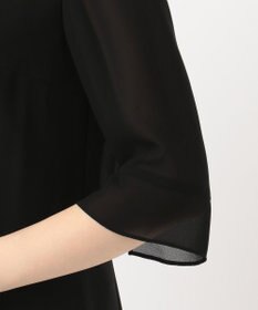 組曲 NOIR 【洗える】ウォッシャブルストレッチバックサテン ジャケット＋ワンピース