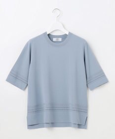 J.PRESS LADIES L 【洗える】レーヨンエリートストレッチ 編み柄 ニット