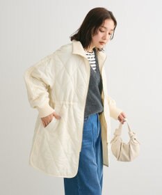 Green Parks リブスタンドキルティングコート