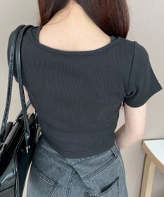 WEGO ヴィンテージライクレースアップT