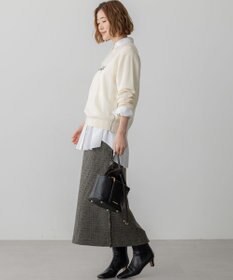 23区 S 【GLOW10月号掲載/洗える】ツイーディーカラーミックス  Iライン スカート