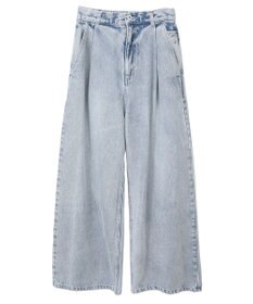 earth music&ecology ワンポイントロゴ刺繍デニムパンツ