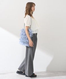 earth music&ecology ワンポイントロゴ刺繍デニムパンツ