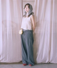 earth music&ecology ワンポイントロゴ刺繍デニムパンツ