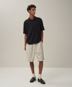 ATON FRESCA KNIT | ハーフスリーブポロセーター - UNISEX