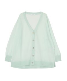 AMERICAN HOLIC メタルボタンシアーVネックカーディガン