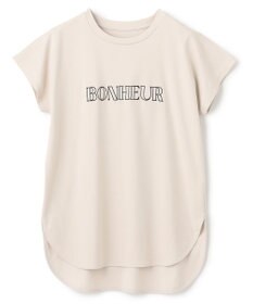 UNFILO L BEAUTY FORM ロゴ刺繍フレンチスリーブTシャツ