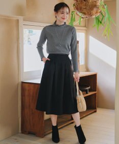 Tiaclasse 【安田美沙子さん着用・選べる2type・洗える】 フリルニットトップス