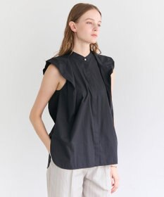 BEIGE， MALLOW / コットンタック バルーンスリーブブラウス