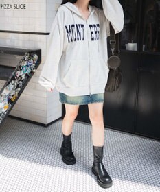 WEGO ロゴWジップビッグパーカー