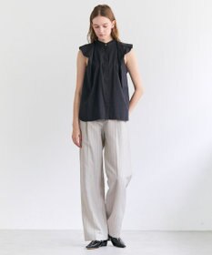 BEIGE， MALLOW / コットンタック バルーンスリーブブラウス