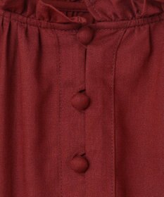 23区 【SLOW/一部店舗限定】テンセルコットンジョーゼット ギャザー ブラウス