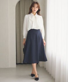 Feroux 【新色追加・洗える】ボリューム リボンタイ ブラウス