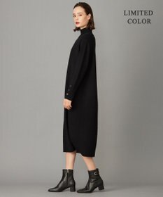 ICB 【WEB限定カラーあり・洗える】 ソフトカシミヤミックス ハイネックワンピース