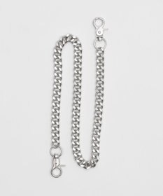 WEGO 【ユニセックス着用ITEM】チェーン付きスーパーバギーデニムショーツ