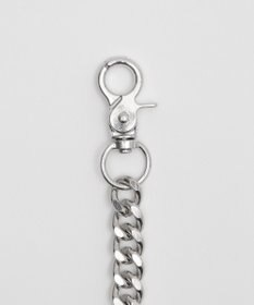 WEGO 【ユニセックス着用ITEM】チェーン付きスーパーバギーデニムショーツ