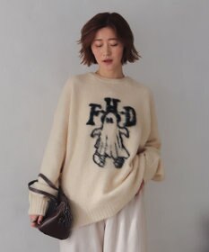 WEGO 【ユニセックス着用ITEM/MLサイズ展開/25年秋冬新作】ファジーグラフィックプルオーバー