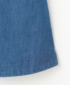 組曲 KIDS 【100㎝】 フラワーボタンデニムワンピース