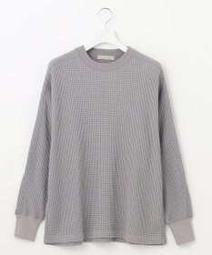 UNFILO MENS イージーケア ワッフル クルーネック [23年春夏商品]