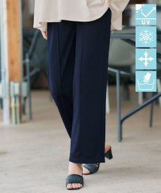 Tiaclasse 【洗える・接触冷感・紫外線ケア・サラごこち】選べるパンツ(テーパード/ワイド）