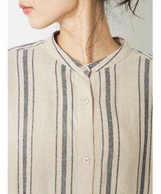 CRAFT STANDARD BOUTIQUE リネンレーヨンストライプワンピース