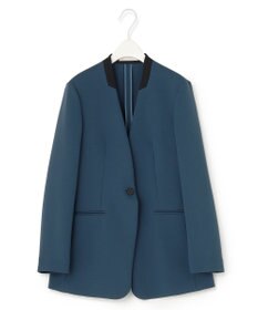 ICB 【洗える】トリプルクロスツイル ノーカラージャケット