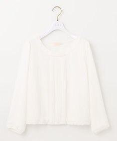 ANY SIS 【洗える】フロントプリーツシフォンブラウス