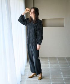 #Newans シアーパフスリーブブラウス