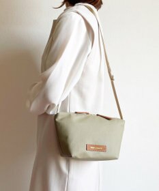 Hekhèr Le Style de Vie 新型追加【日本製 / 汚れにくい】PUコートコットンキャンバス×牛革付属 ショルダーバッグ