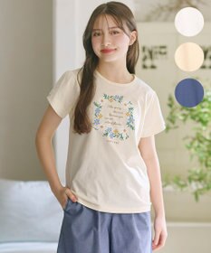 組曲 KIDS 【150-160㎝】 フラワーリースTeeシャツ