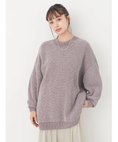 earth music&ecology シャイニーベロアモールチュニック