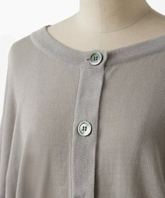TOQUE 〈大草直子さんアドバイザー〉ウォッシャブルシルク×コットンニット ショートカーディガン