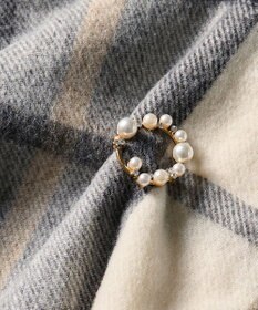 Phoebe <オンワード限定セット>Rio de laパールピアス×フォーマルパールビジューサークルブローチ